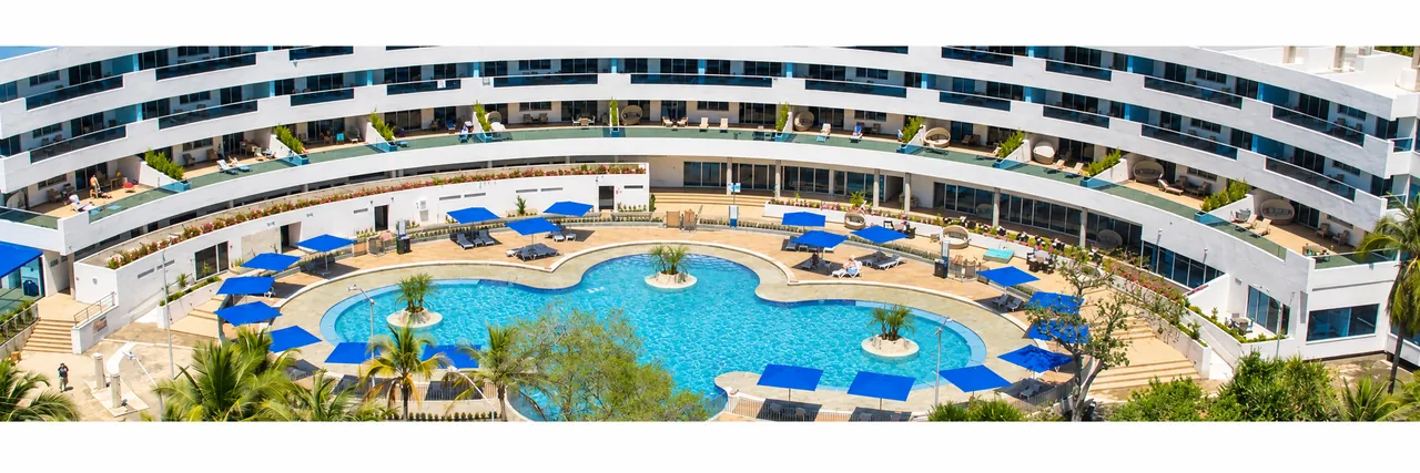 Costa Azul Hotel: hotel & casino interior, Córdoba, Colombia