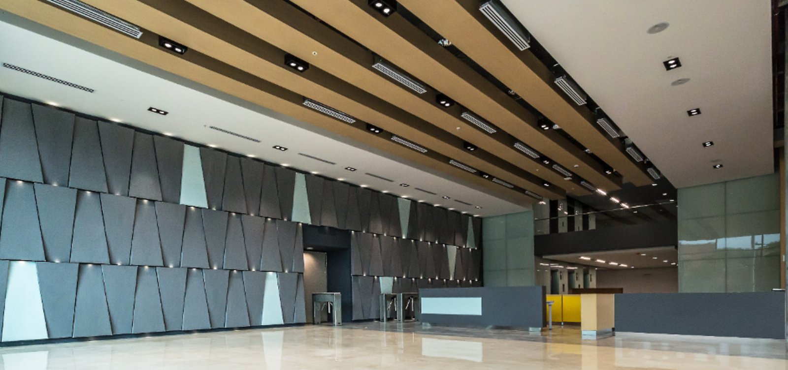 Grupo Exito corporate headquarters office interior design Colombia