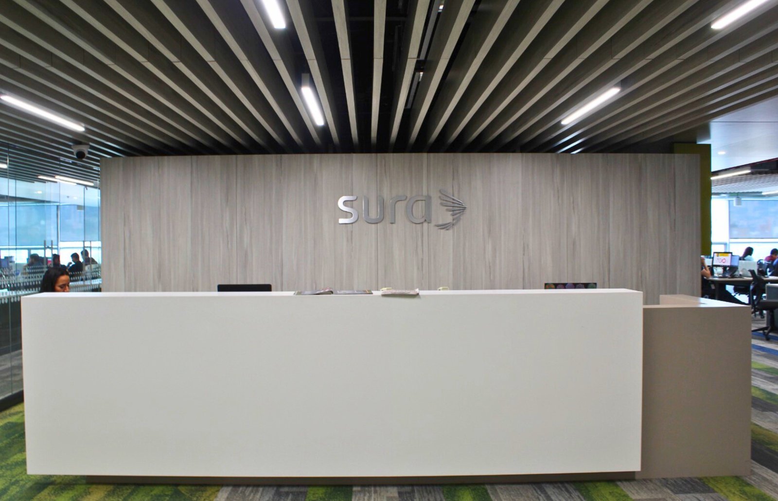 Sura Techno headquarters office interior design Colombia